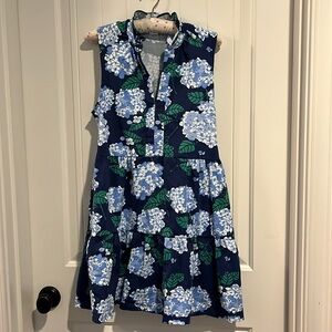 Mahi Gold Lauren Dress in Hydrangea Walk in Regatta